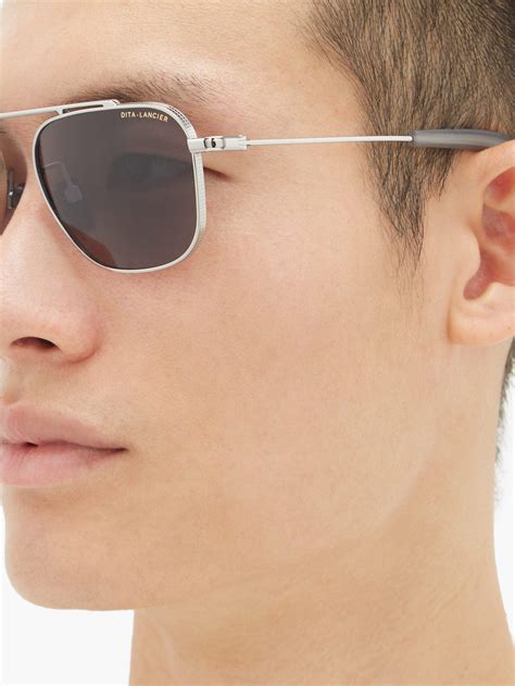 Sunglasses: Pilot Sunglasses, titanium — Fashion .